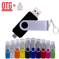 Obrotowy inteligentny otg dysk flash usb 2.0 64G 32G 16G 8G 4G pen drive napędów Pendrive Pendrive android usb otg klucz Logo 1